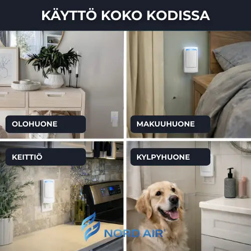 NordicAir® - Pistorasiaan liitettävä ilmanpuhdistin