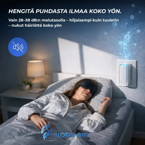 NordicAir® - Pistorasiaan liitettävä ilmanpuhdistin