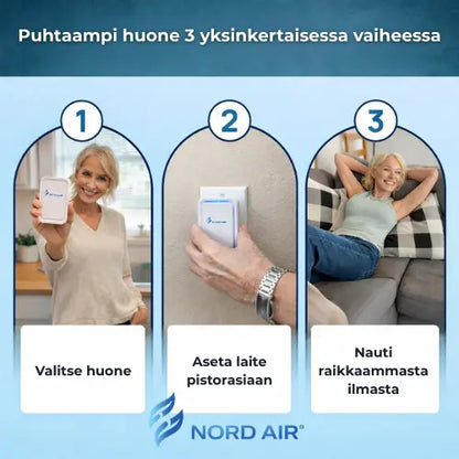 NordicAir® - Pistorasiaan liitettävä ilmanpuhdistin