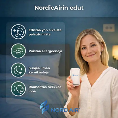 NordicAir® - Pistorasiaan liitettävä ilmanpuhdistin